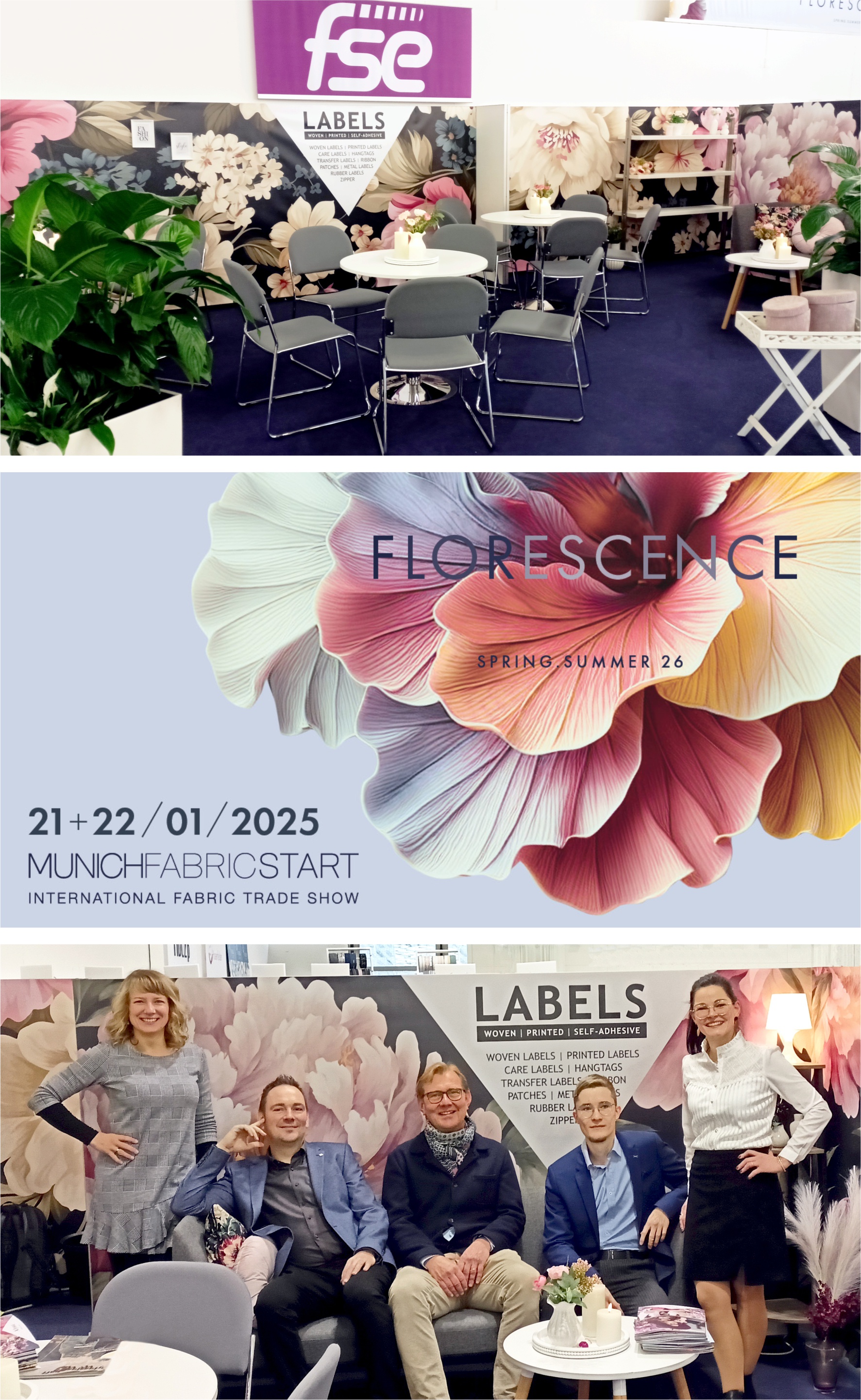 FSE Messestand auf der Munich Fabric Start