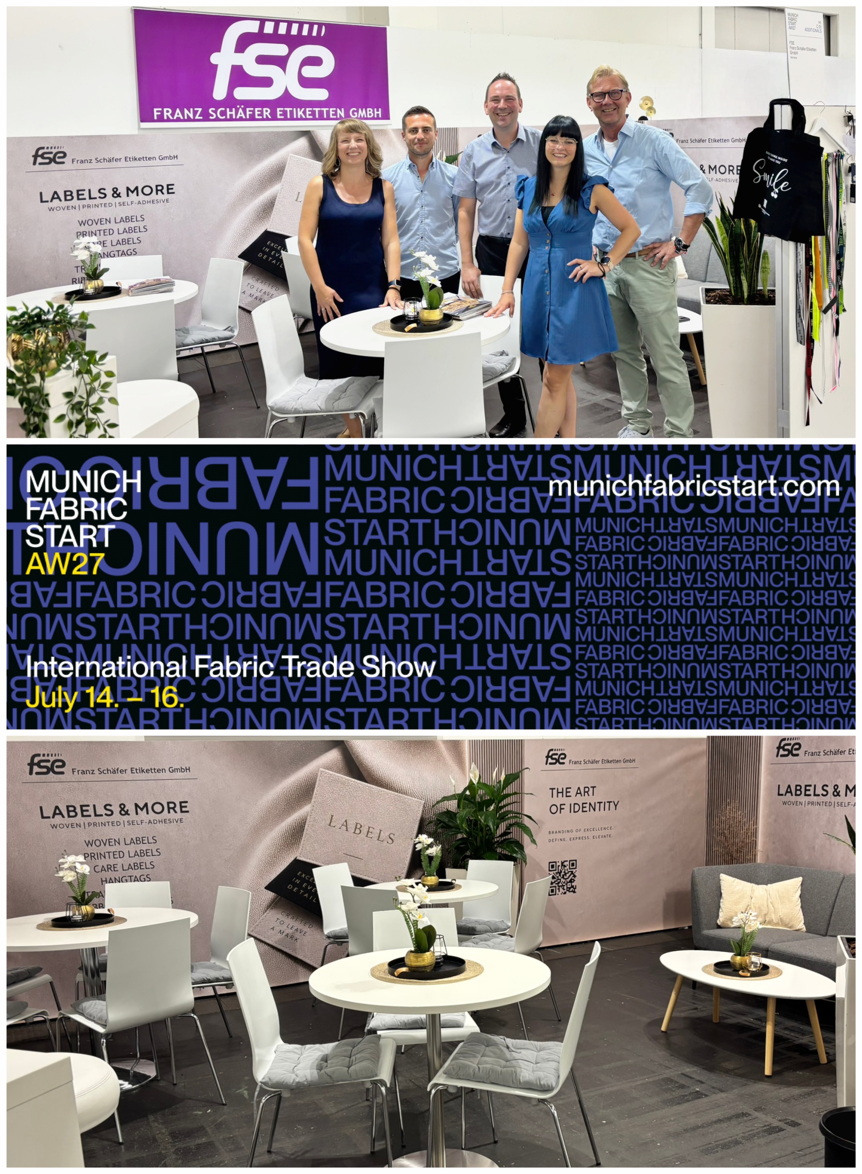 Messestand von FSE auf der Munich Fabric Start